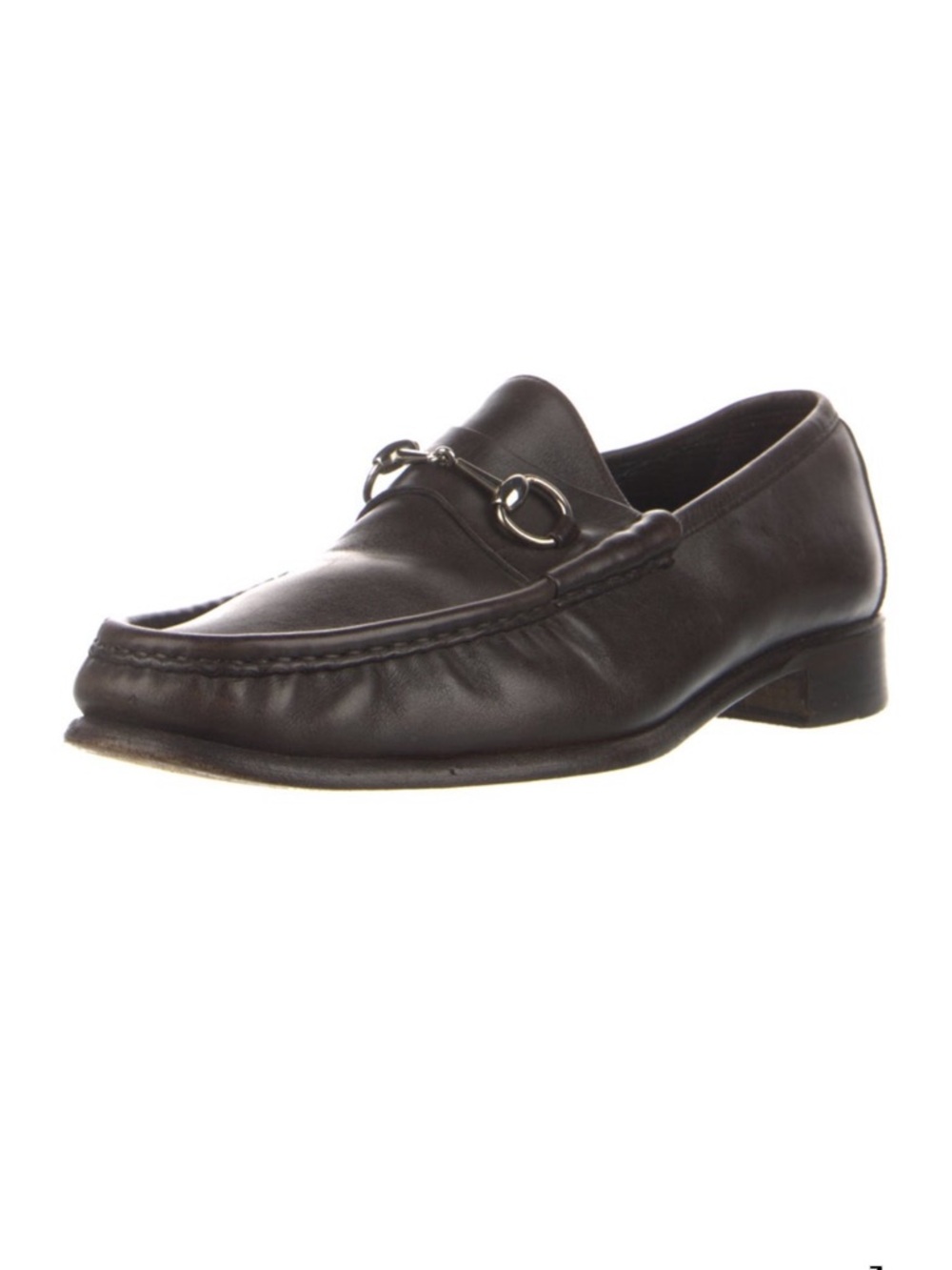 Gucci Classic Men's Brown Leather Horsebit Loafers size 11.5 - Picture 3 of 6